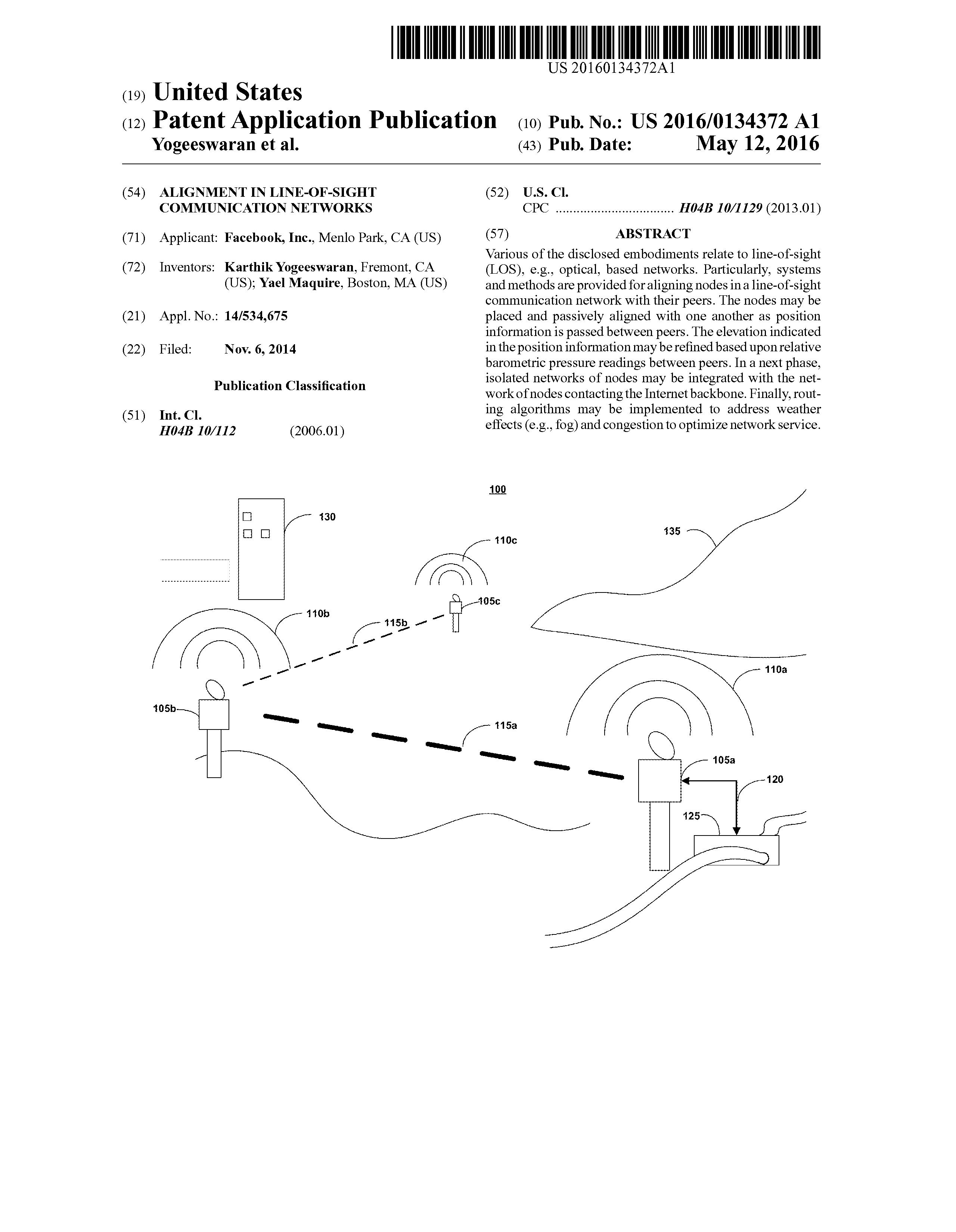 US20160134372A1 DEPLOYING LINE-OF-SIGHT COMMUNICATIONS NETWORKS